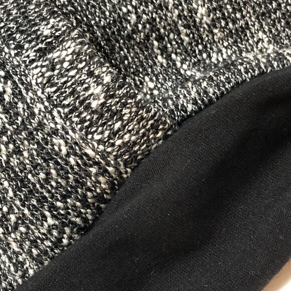 Eileen Fisher Black Tweedy Knit Sweater Jacket Ponte Sz L Full Zip Tweed Career - Picture 9 of 9